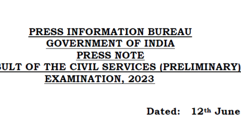 Result of Civil Services (Preliminary) Examination, 2023: Qualifying Candidates Announced